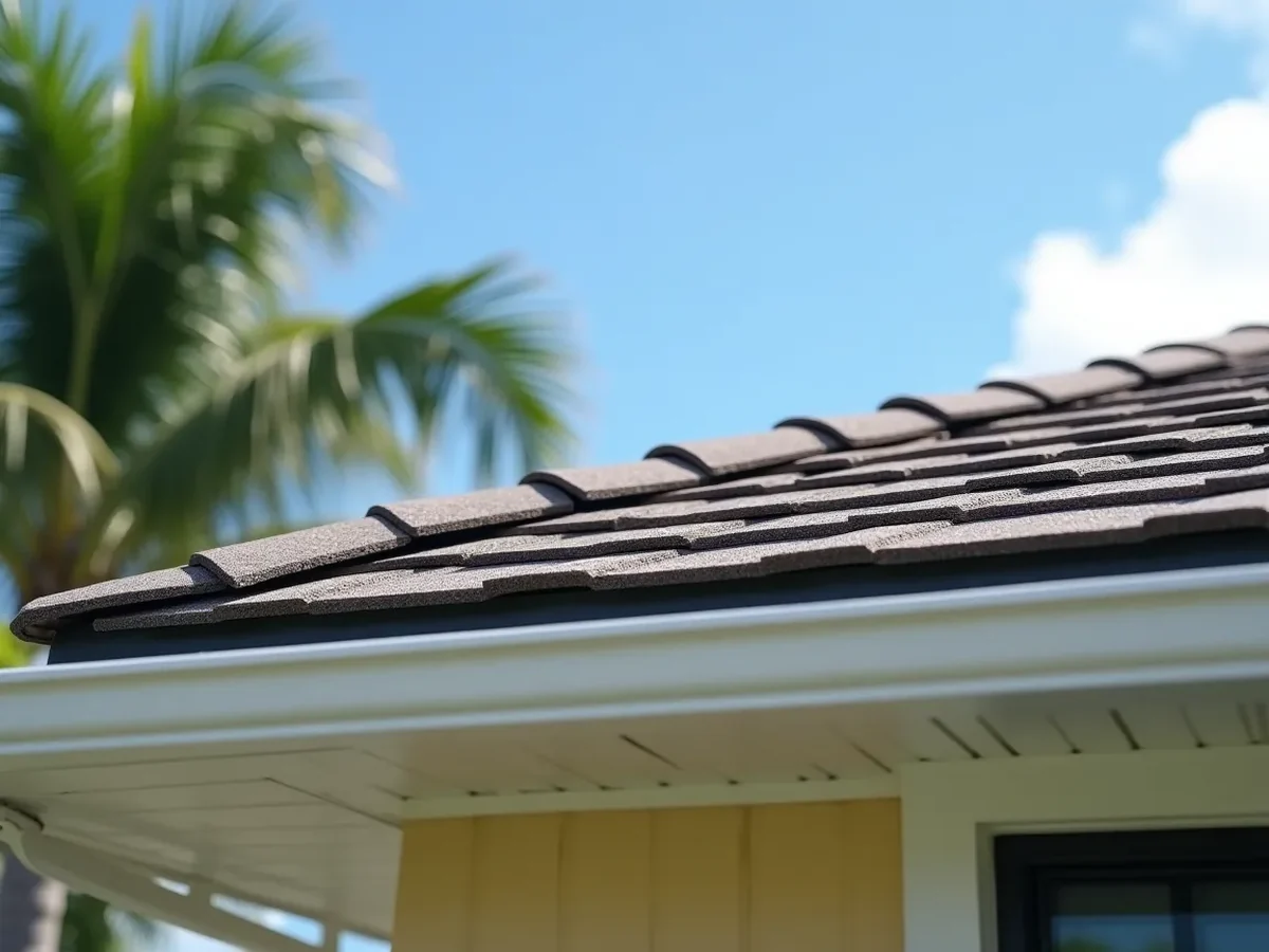 Freshly installed roof on a Florida home