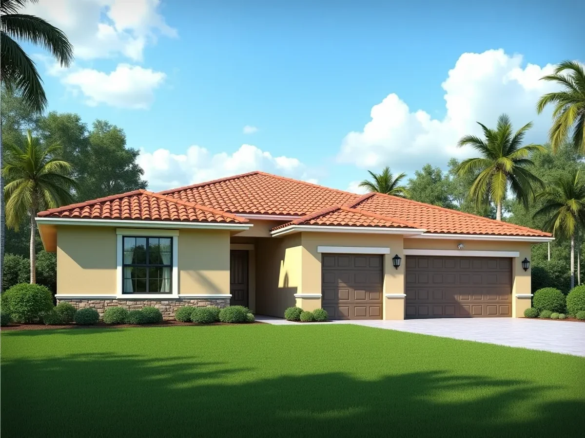 Completed Florida tile roof