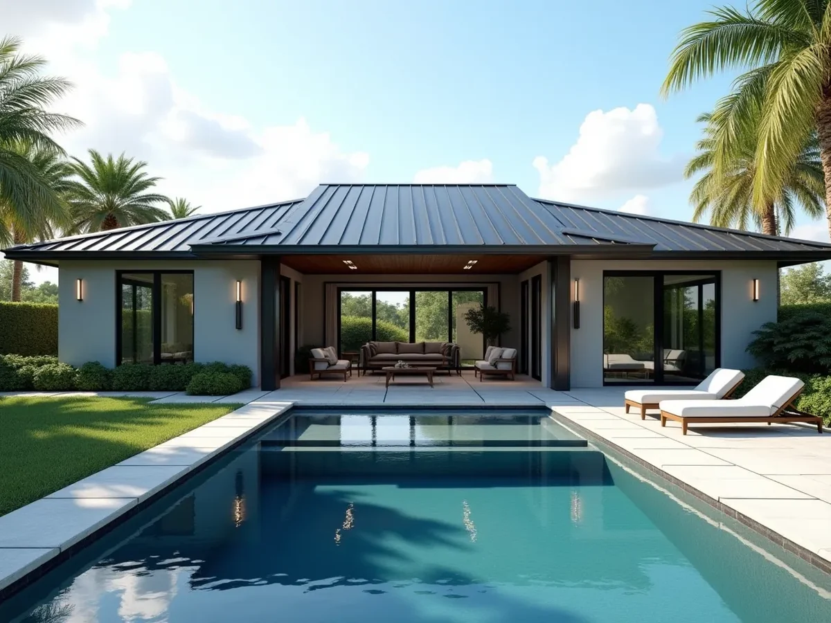 Completed Florida metal roof