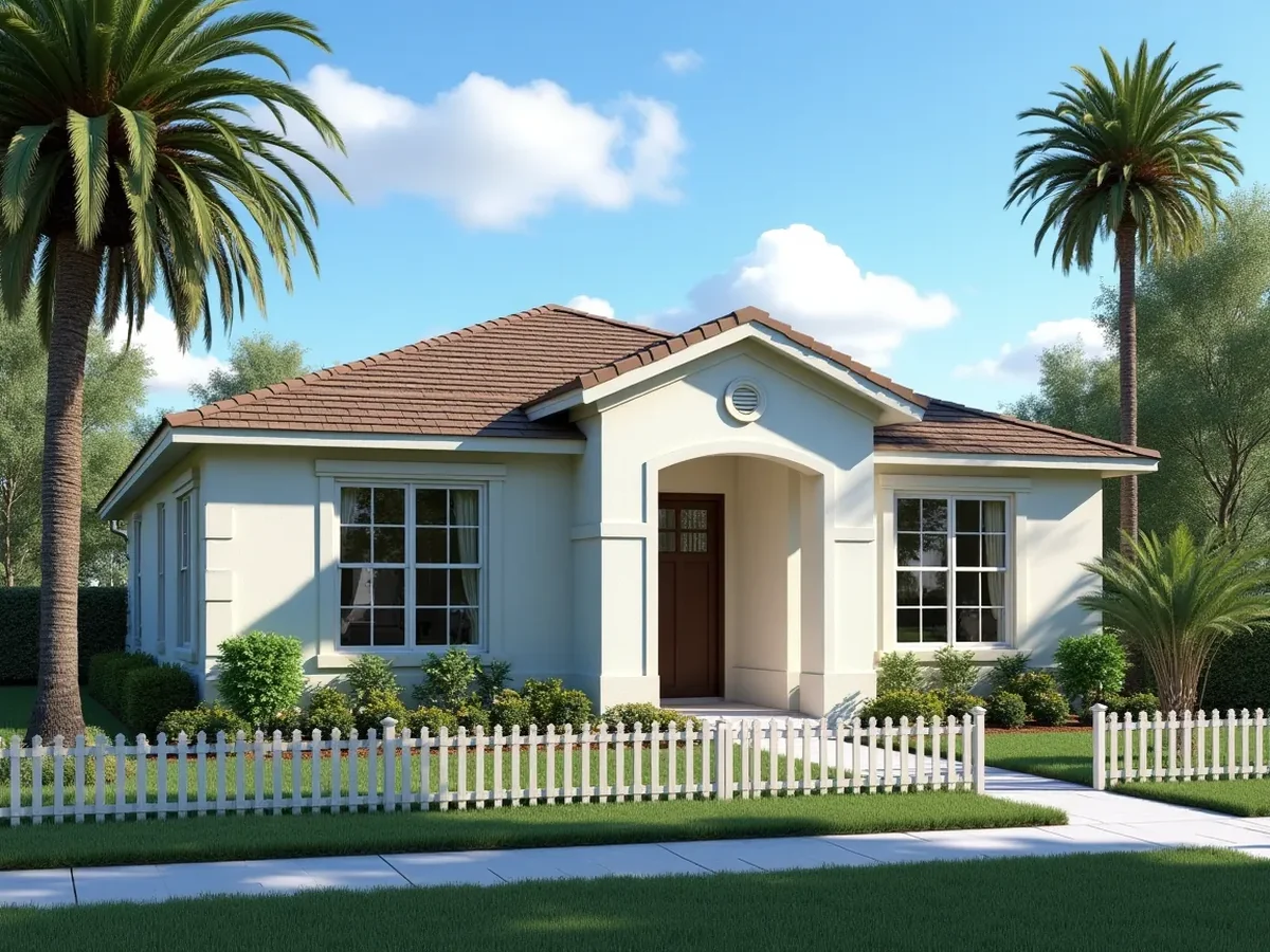 Completed Florida bungalow roof