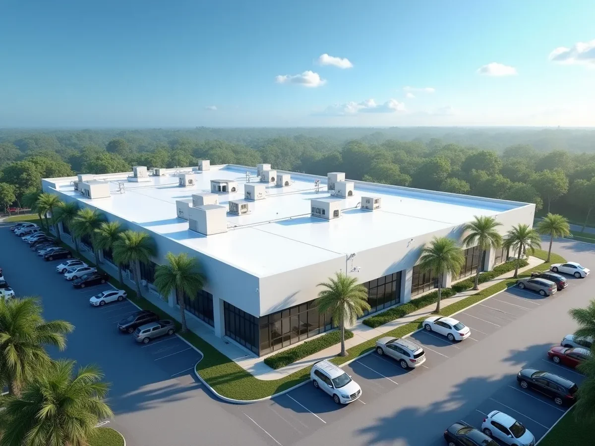 Florida commercial building with a flat roof