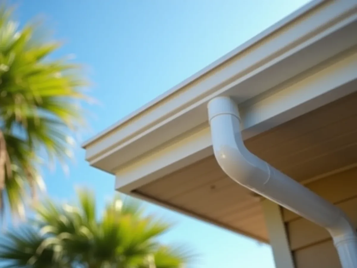 New gutters, fascia, and soffit on a Florida home