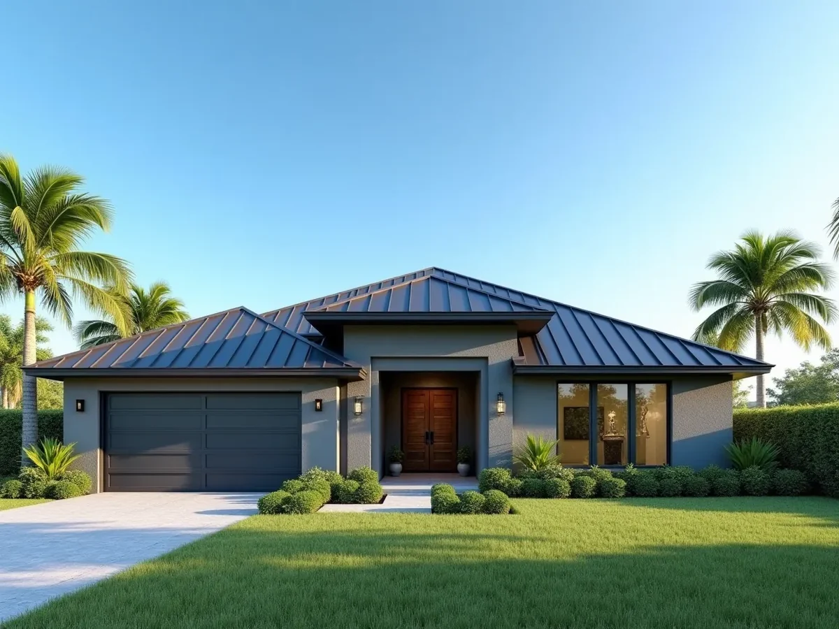Metal roof on a Florida home
