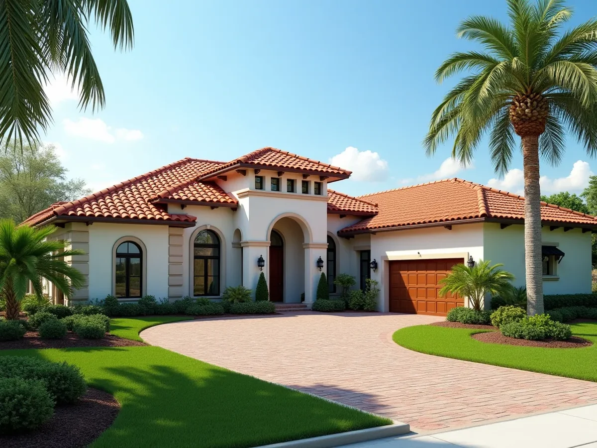 Tile roof on a Florida home