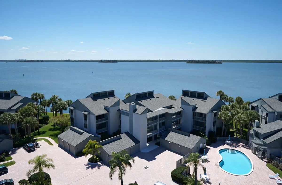 Waterfront residence in West Passage at The Moorings — private dockage and lush tropical landscaping